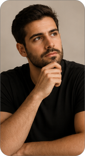 Thoughtful man