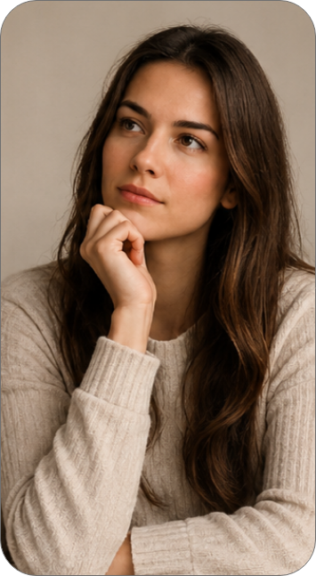 Thoughtful woman