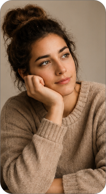 Unsure woman